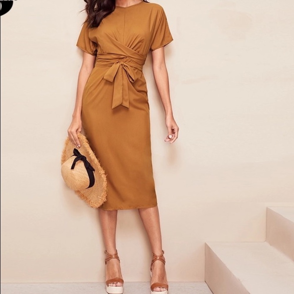 Tied Midi Dress